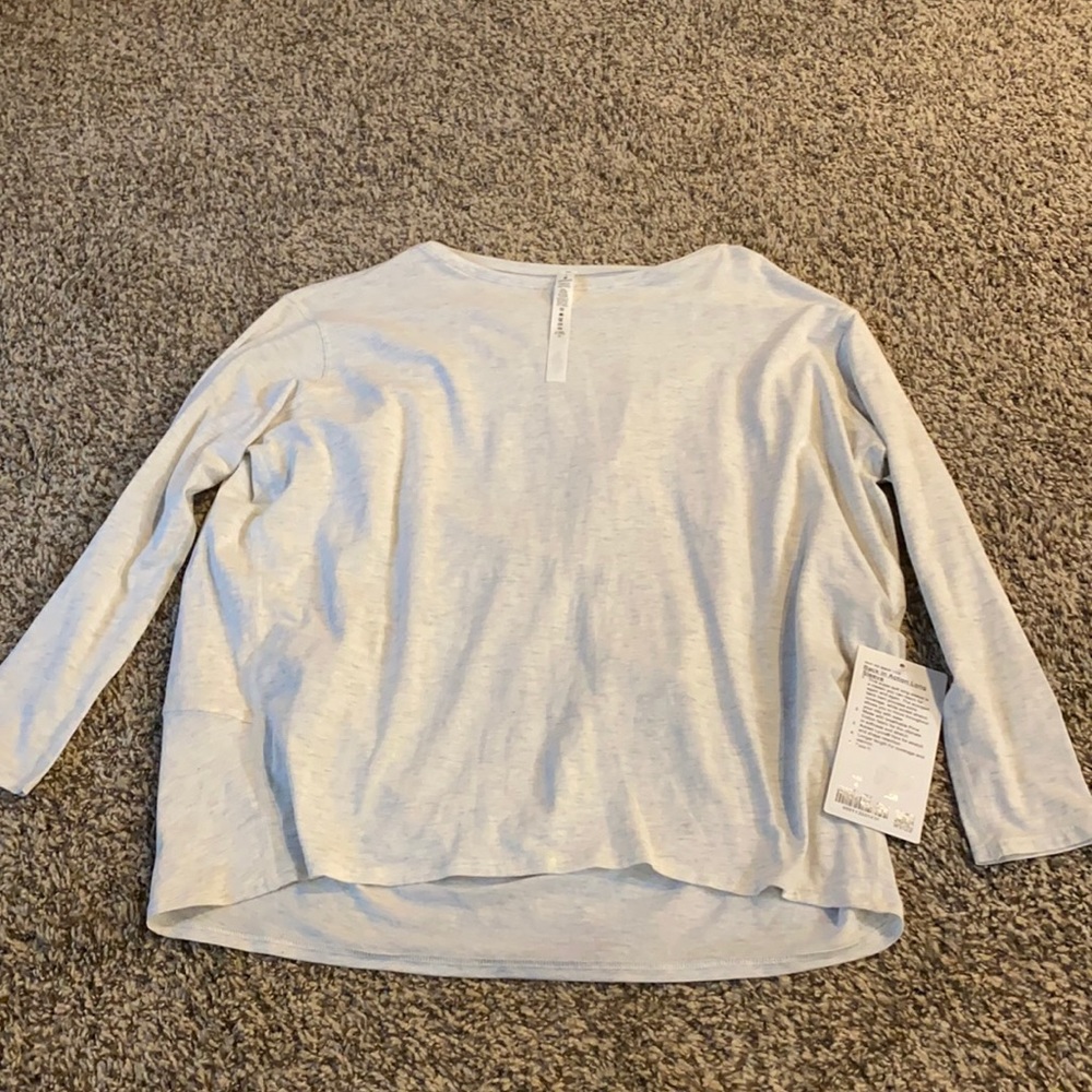 Back in action lululemon shirt